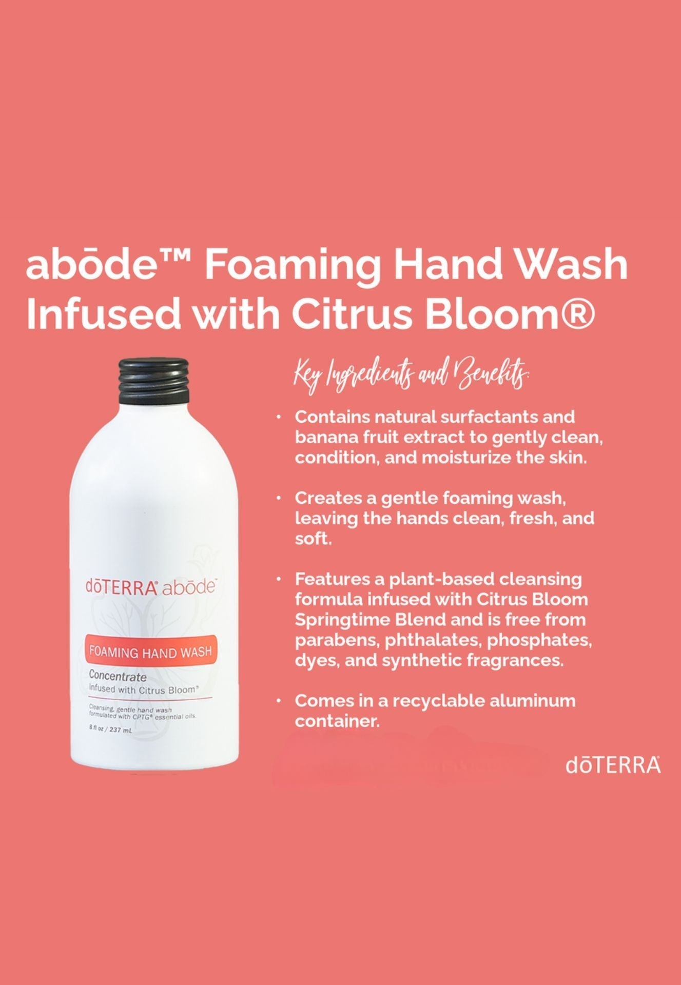 dōTERRA Abōde Foaming Hand Wash